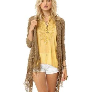 O'NEILL Ibby Fringe Cardigan Sweater - Size Small